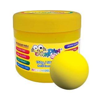 500ml / 150g  Refill Containers - Yellow - Air Dry Modelling Clay