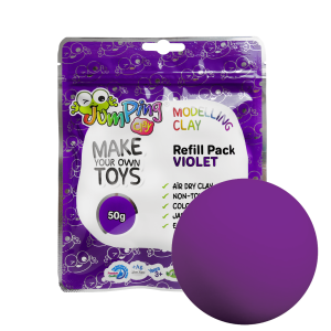 REFILL 50g - Violet - Air Drying Modelling Clay Sachets