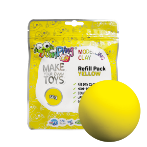 REFILL 50g - Yellow - Air Drying Modelling Clay Sachets
